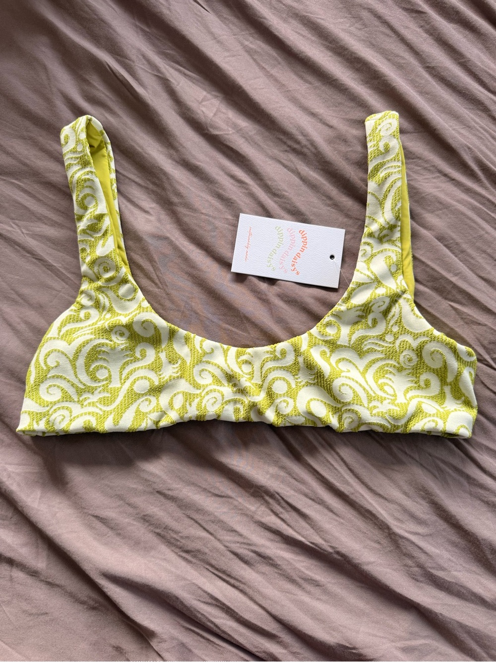 dippin daisys “sunny” bikini top